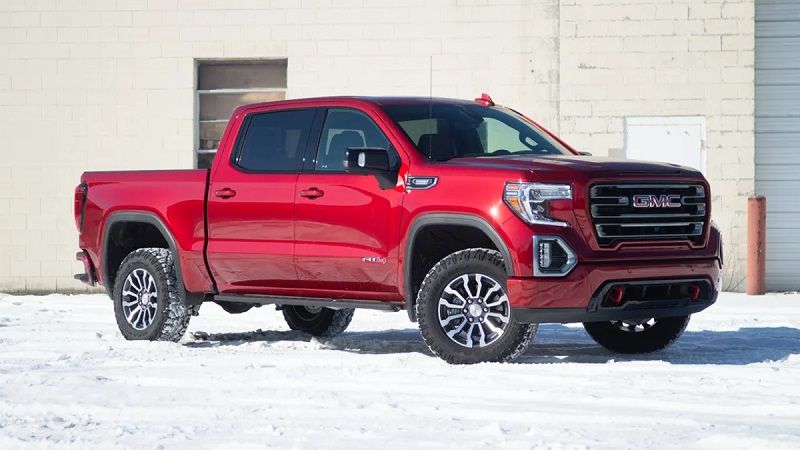 Red GMC Pickup Truck