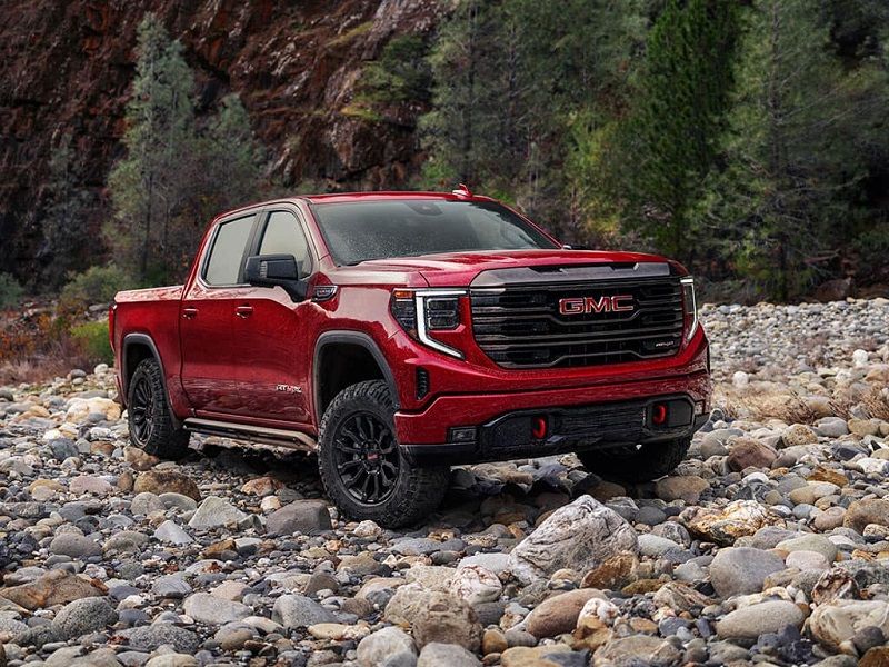 Red GMC Pickup Truck