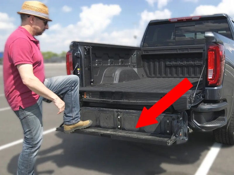 New GMC Truck with Step Tailgate