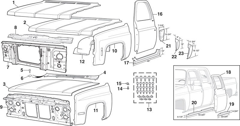 GMC Truck Body Panels