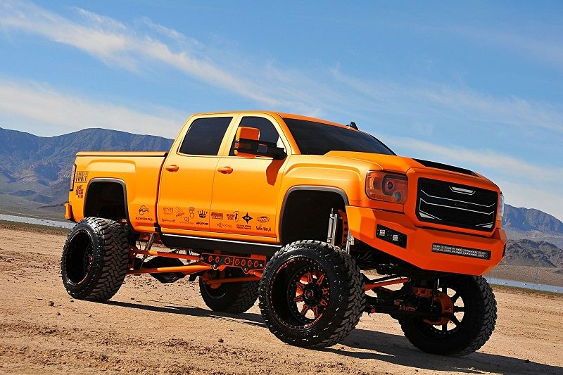 Orange GMC Truck