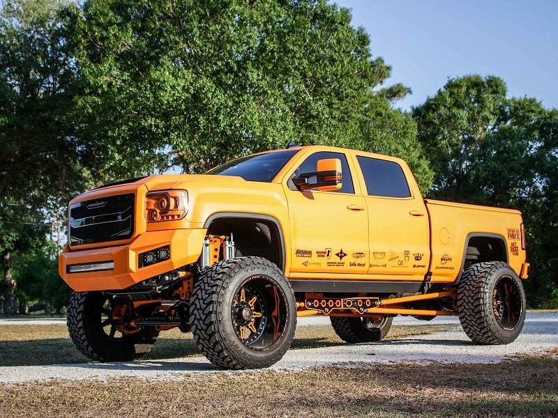 Orange GMC Truck