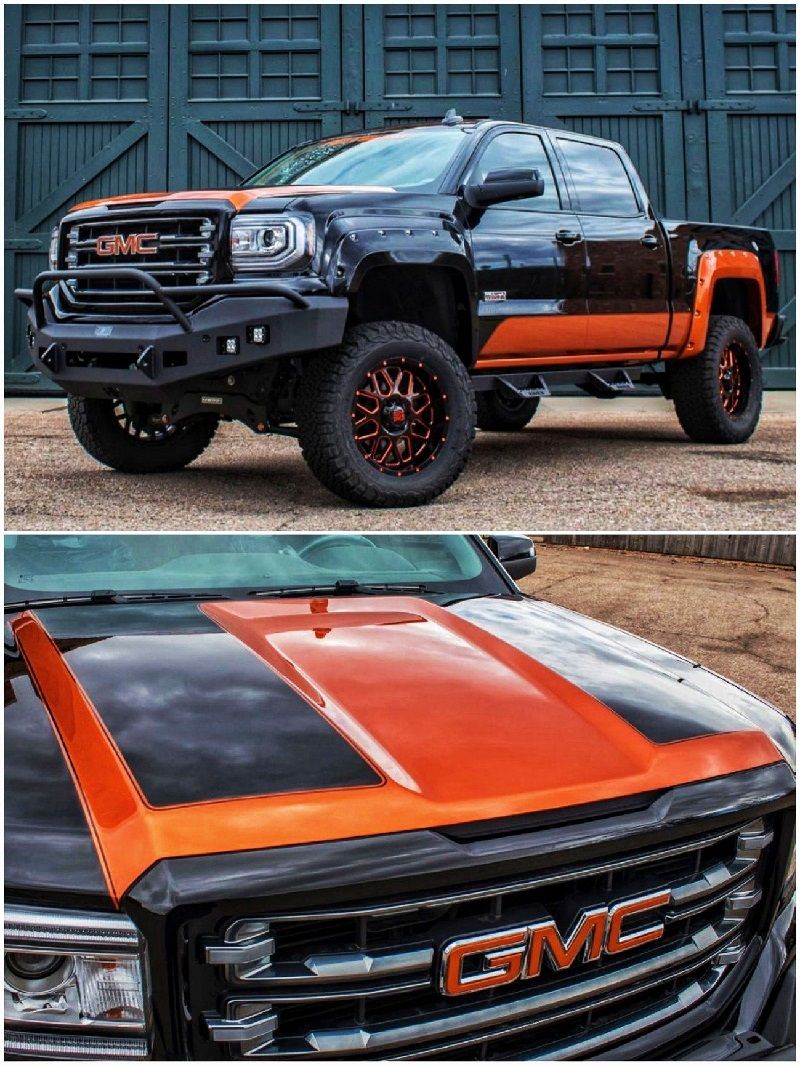 Orange GMC Truck