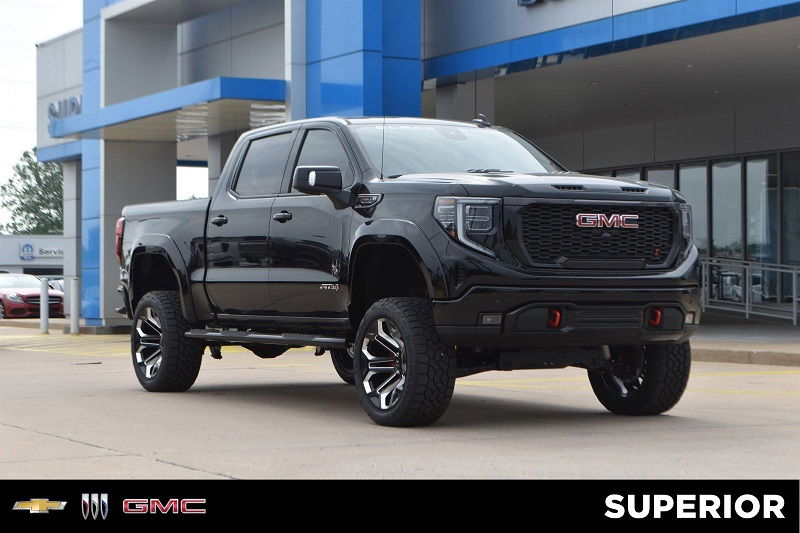 GMC Black 4 Door Truck