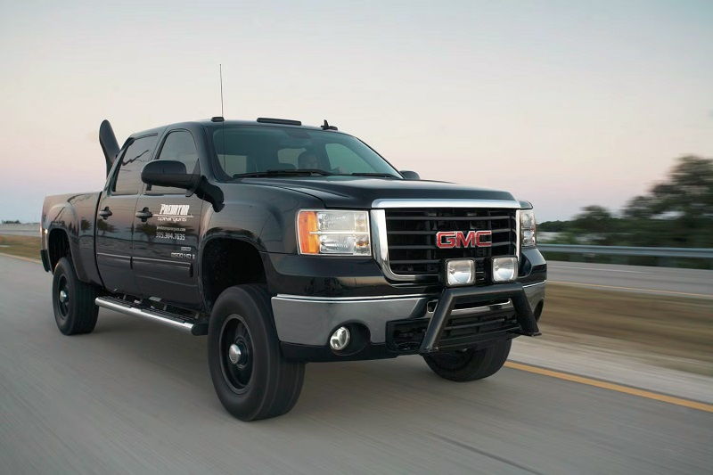 GMC Truck with Stacks