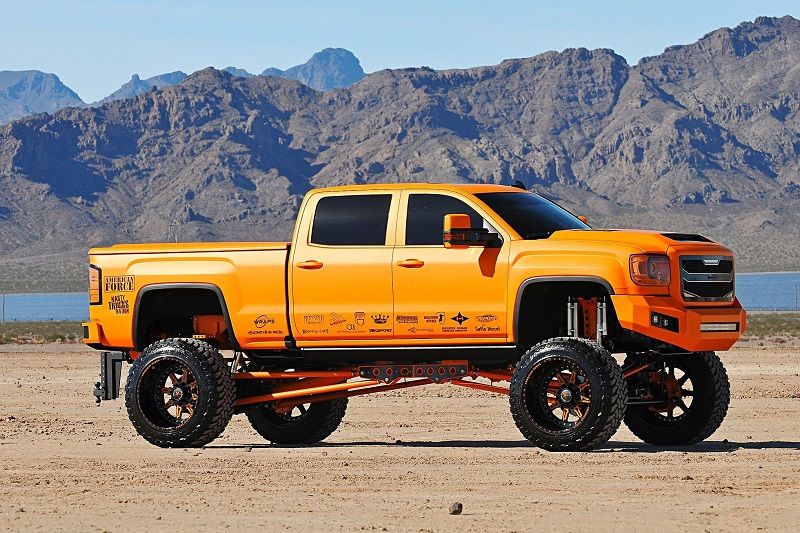 Orange GMC Truck