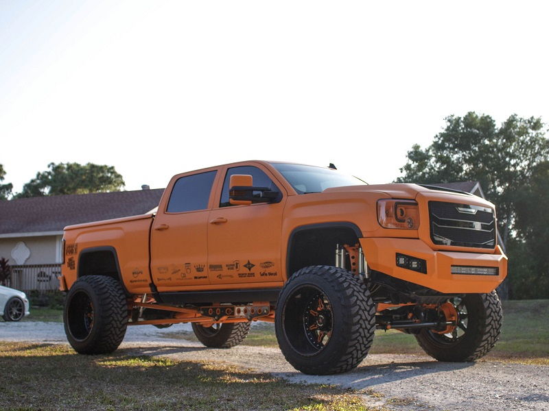 Orange GMC Truck